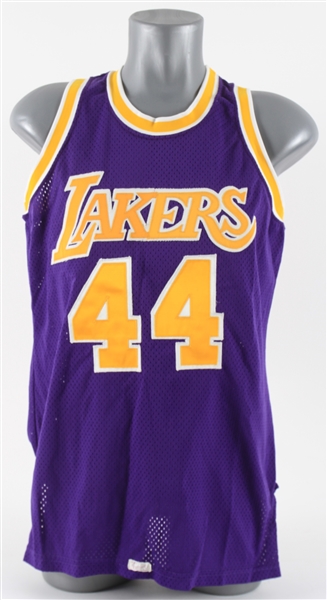1980s Jerry West Los Angeles Lakers Post Career Jersey 