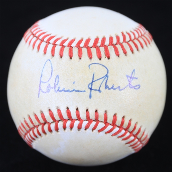 1987-89 Robin Roberts Philadelphia Phillies Signed ONL Giamatti Baseball (JSA)