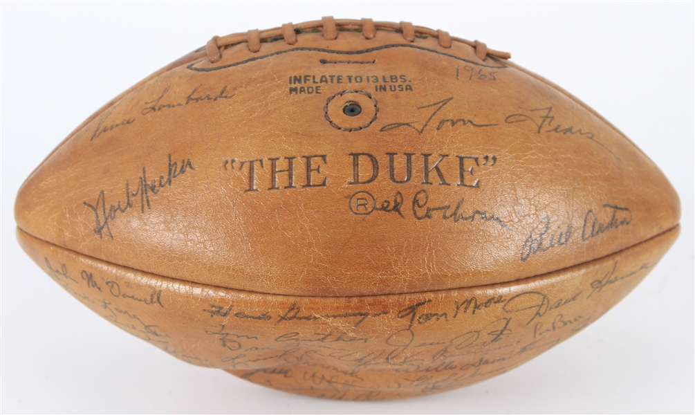1965 World Champion Green Bay Packers Team Signed ONFL Rozelle Football w/ 45 Signatures Including Vince Lombardi, Bart Starr, Ray Nitschke & More (JSA)