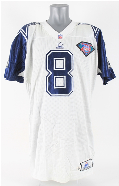 1994 Troy Aikman Dallas Cowboys Throwback Jersey (MEARS LOA)