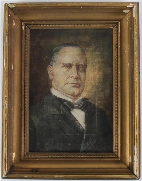 1897-1901 William McKinley 25th President of the United States 7" x 10" Canvas Depiction