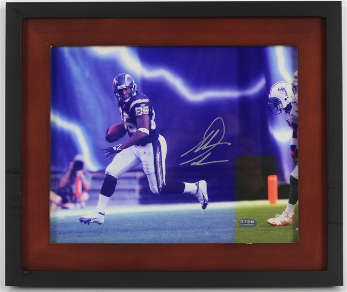 2000s Antonio Gates San Diego Chargers Signed 11" x 13" Framed Photo (JSA)