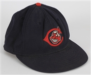 1999-2004 Cleveland Indians 1954 Turn Back The Clock Game Worn Cap (MEARS LOA)