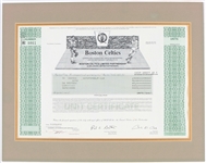 2002 Boston Celtics 11" x 14" Matted Stock Certificate