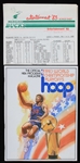 1983 NBA World Championship Playoffs Official Program Magazine and a Milwaukee Bucks vs Boston Celtics Bonus Sheet (Lot of 2)