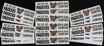 1997 Craig Hentrich Green Bay Packers Autographed Super Bowl XXXI 12" Bumper Stickers (Lot of 43)