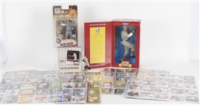 1990s-2000s Babe Ruth New York Yankees Memorabilia Collection - Lot of 290+ w/ Trading Cards, MIB Starting Lineup Figure, MOC McFarlane Figure & More