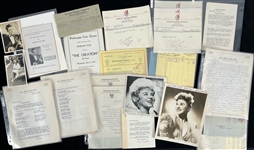 1930s Hollywood Correspondence & Fan Club Letter Collection - Lot of 80+ Pages
