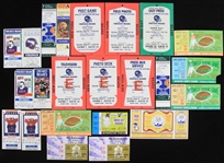 1960s-1990s Chicago Bears Green Bay Packers MLB All Star Game and More Full Tickets Press Passes and Ticket Stubs (Lot of 23)