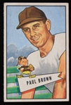 1952 Paul Brown Cleveland Browns Bowman Small Trading Card #14