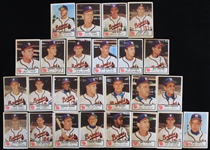 Charlie Grimm Ed Mathews Bill Bruton and More Milwaukee Braves Set of Johnston Cookies Trading Cards (Lot of 25)