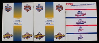 1996-1999 MLB Playoff Media Guides (Lot of 3)