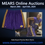 2008-10 Los Angeles Lakers Practice Shorts Attributed to Kobe Bryant (MEARS LOA)