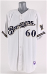 2010 Todd Coffey Milwaukee Brewers Signed Game Worn Home Jersey (MEARS LOA/MLB Hologram/JSA)