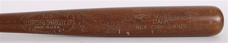 1954 Al Dark New York Giants H&B Louisville Slugger Professional Model World Series Bat (MEARS A9)