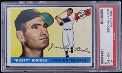 1955 Dusty Rhodes New York Giants Topps Trading Card #1 (VG-EX 4) (PSA Slabbed)