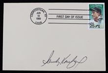 1955-66 Sandy Koufax Brooklyn/Los Angeles Dodgers Signed Envelope (JSA)