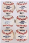 2010s Rawlings Official Minor League Pat OConnor Game Used Baseball - Lot of 6 (MEARS LOA)