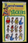 1977 Flintstones Three Dimensiol Character Stickers In Package