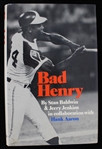 1974 Hank Aaron (d.2021) Atlanta Braves Signed Bad Henry Hardcover Book (JSA)