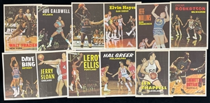 1968 Walt Frazier NY Knicks Oscar Robertson and Lew Alcindor Milwaukee Bucks and More Topps 8"x10" Posters (Lot of 21)