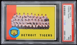 1963 Detroit Tigers Team Topps Trading Card #552 (NM-7)