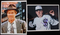 1990s Robert Redford John Cusack Signed The Natural & Eight Men Out 8" x 10" Photos - Lot of 2 (JSA)