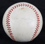 1961 Tom Yawkey Boston Red Sox Owner Signed ONL Giles World Series Game Used Baseball (MEARS LOA/Full JSA Letter)