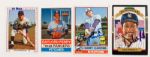 Lot of Four Signed Baseball Cards - Harrelson, Perry, Winfield, and Carter (MEARS LOA)