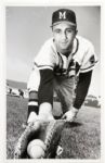 1957 circa Frank Torre Milwaukee Braves Oversized (9" x 14") Photo 