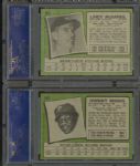 1971 Topps Yankees Lindy McDaniel #303 & Phillies Johnny Briggs #297 PSA NM+ 7.5