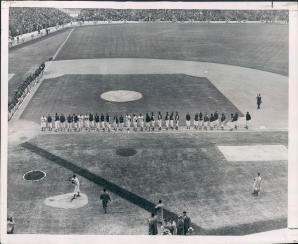 1953 County Stadium Milwaukee Braves Opening Day "The Sporting News Collection Archives" Original Type 1 8" x 10" Photo (Sporting News Collection Hologram/MEARS Type 1 Photo LOA) w/Negative
