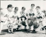 1953 Milwaukee Braves First Spring Training The Sporting News Collection Archives Original Type 1 8x10 Photos - Lot of 4 - (Sporting News Collection Hologram/MEARS Type 1 Photo LOA)