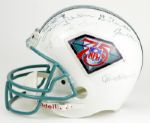 1994 NFL 75th Anniversary Signed Full Size Helmet - Nitschke, Unitas, Sayers, Greene, etc. - 10 Signatures - JSA
