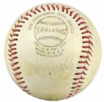 1970s Los Angeles Dodgers Signed ONL (Feeney) Baseball w/ 17 Signatures Incl. Duke Snider Don Drysdale - JSA
