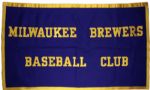 1970-73 Circa Milwaukee Brewers Baseball Club 3 x 5 Felt Banner from the Brewers Offices