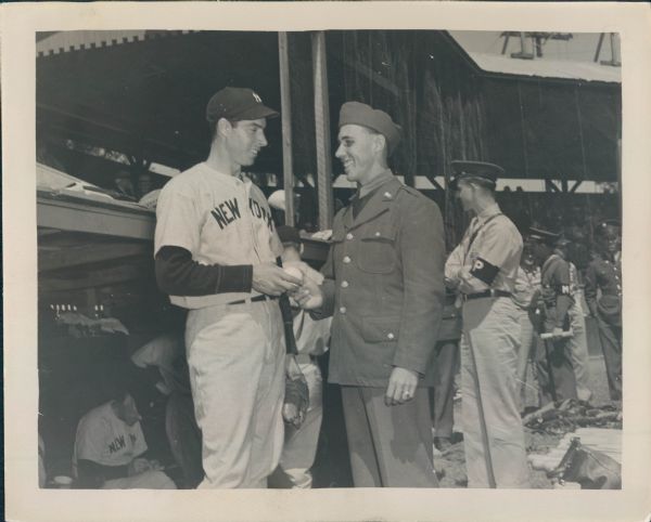 1940s Circa Joe Dimaggio New York Yankees "The Sporting News Collection Archives" Original Type 1 8"x10" Photo (Sporting News Collection Hologram/MEARS Type 1 Photo LOA)