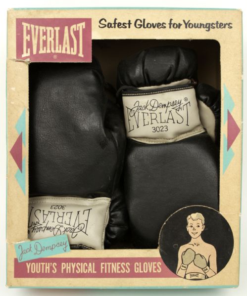 1950s MIB Jack Dempsey Endorsed Everlast Boxing Gloves (Four Gloves)