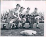 1958-61 Milwaukee Braves "The Sporting News Collection Archives" Original Type 1 8" x 10" Photo - Lot of 4 (Sporting News Collection Hologram/MEARS Type 1 Photo LOA)