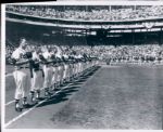 1960 Milwaukee Braves Opening Day "The Sporting News Collection Archives" Original Type 1 8"x10" Photos - Lot of 2 - (Sporting News Collection Hologram/MEARS Type 1 Photo LOA)