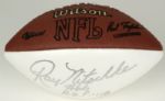 Ray Nitschke Green Bay Packers Signed Official Wilson NFL White Paneled Football - JSA