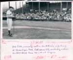 1957 Bob Feller Cleveland Indians The Sporting News Collection Archives Original Type 1 8 x 10 Photo - Lot of 2 (Sporting News Collection Hologram/MEARS Type 1 Photo LOA)