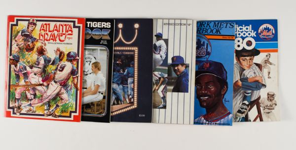 1970s - 1980s MLB Lot of (12) Baseball Team Yearbooks