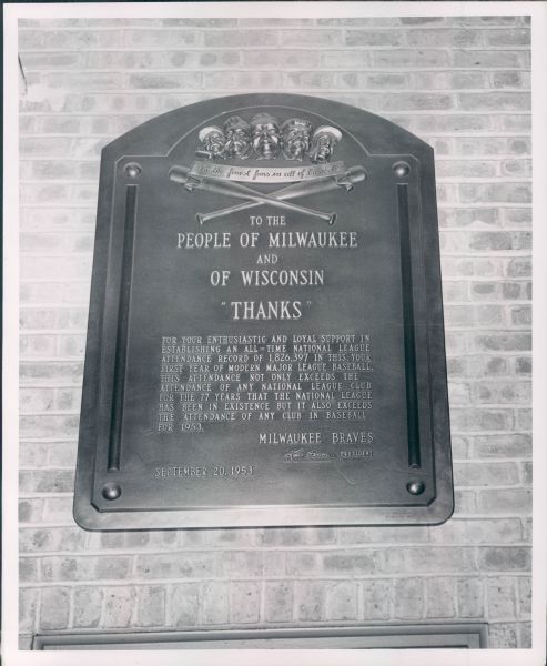1953 Milwaukee Braves "The Sporting News Collection Archives" Original Type 1 8"x10" Photo (Sporting News Collection Hologram/MEARS Type 1 Photo LOA)