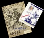 1960s legend Ray Nitschke Green Bay Packers Signed Lite Program & Eagle Magazine - JSA
