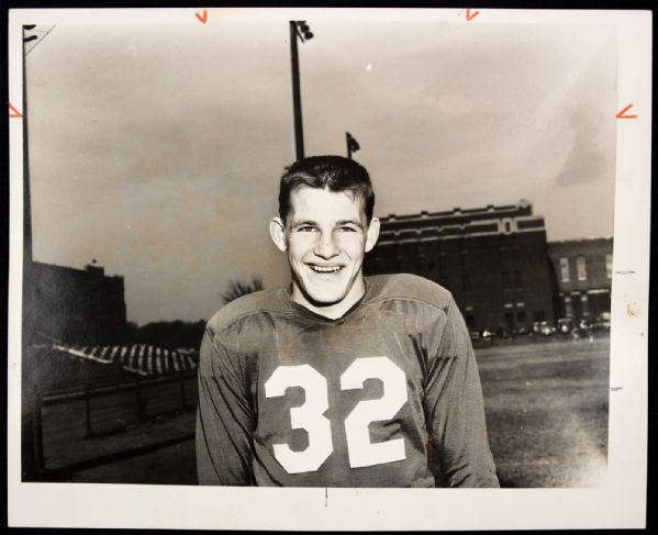 1971 Ray Nitschke High School Second Generation Photo (Earliest Football Image) Green Bay Packers Legend