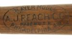 1929 Frank Chance  Reach Side Written Bat - Chicago Cubs -  (MEARS LOA)