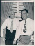 1940s William Harridge & Happy Chandler George Dorrill "The Sporting News Collection Archives" Original Type 1 6" x 8" Photo (Sporting News Collection Hologram/MEARS Type 1 Photo LOA)