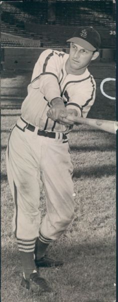 1946 Stan Musial St. Louis Cardinals "The Sporting News Collection Archives" Original Type 1 3 1/4" x 8 3/4" Photo  (Sporting News Collection Hologram/MEARS Type 1 Photo LOA)