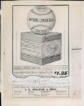 1920 circa Spalding Baseball Advertisement "The Sporting News Collection Archives" Modern Print 7" x 9" Photo (Sporting News Collection Hologram/MEARS LOA)
